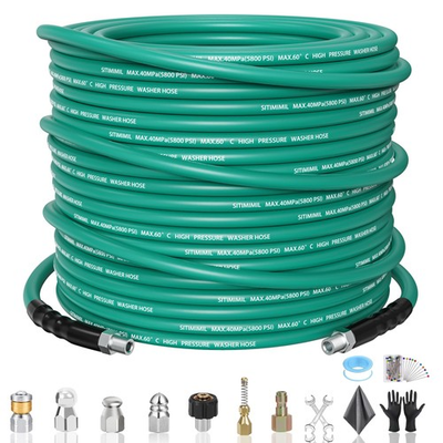 #ad #ad SITIMIMIL 100FT Sewer Jetter Kit for Pressure Washer1 4‘’NPT 100FT Green $101.39
