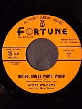 ANDRE WILLIAMS  Didlee Didlee Womp Womp / Just because Of A Kiss  FORTUNE 831 M-