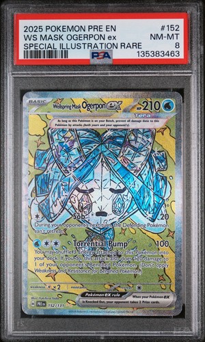 Wellspring Mask Ogerpon ex graded PSA 8 for sale on eBay