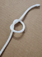 100 Feet - WHITE Nylon Rope, 1/4" Inch Solid Braid Braided Rope Thick Stong