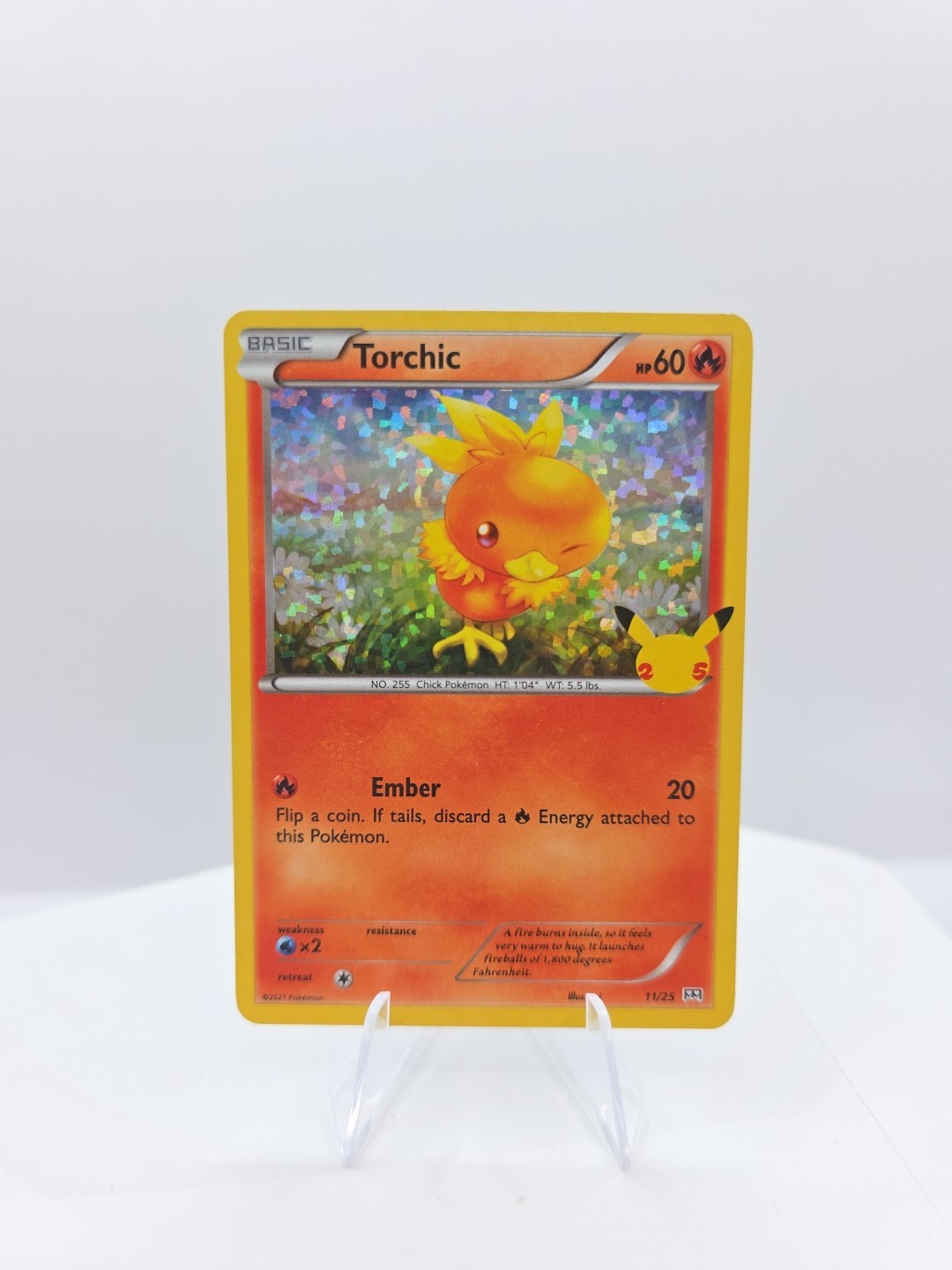 Pokemon Torchic Holo Mcdonalds Promo 2021 - 11/25