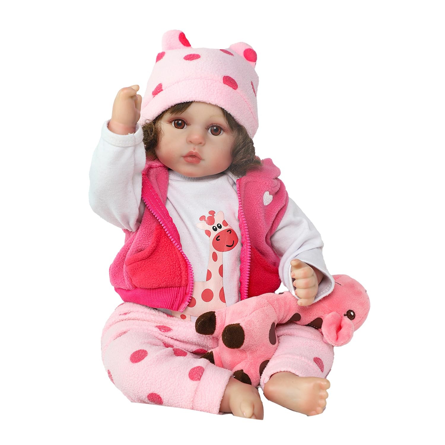 Reborn Realistic Newborn Baby Dolls, 18 inch Silicone Real T