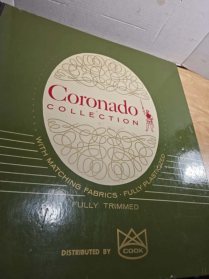 Large Vintage Salesman Fabric Wallpaper Sample Book with Samples - Image 2 of 4