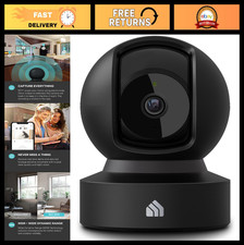 1080p Indoor Pan/Tilt Security Camera - Baby Pet Monitor, Motion Detection, Ni