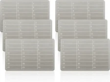 6 Pack Steel Crypto Seed Storage Plates Wallet Backup for Recovery Phrases