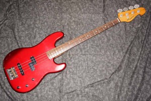 Used Bill Lawrence Unknown Model Metallic Red Mij Pj Bass Player Grade W Gb Ebay