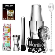 Boston Shaker Cocktail Shaker Set Professional Bartender Kit With Weighted Marti