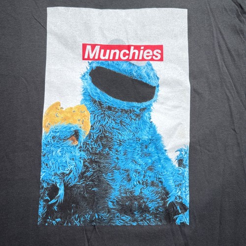 Sesamstraße Munchies Hemd Herren XL schwarz Comedy Grouch Parodie