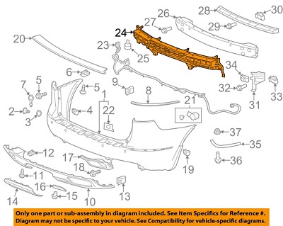 GM OEM 13-17 Enclave Rear Bumper Bumper Components-Absorber 20983445