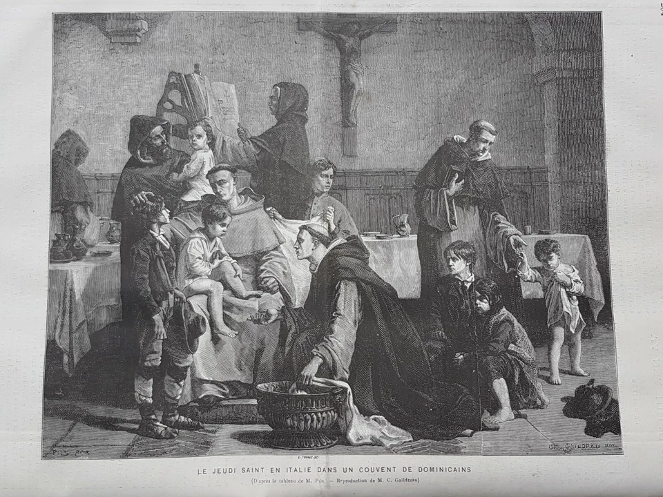 Le Monde Illustre 185 No 937 - Rome Which S'EN VA 'IN VA - the Week Holy - Image 4 of 4