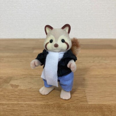 Sylvanian Families Motorcycle & Sidecar Raccoon Doll | eBay