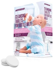 Baby Water Bottle Cleaning Tablets 30 Pack Natural Bottle Cleaner For Milk Bot