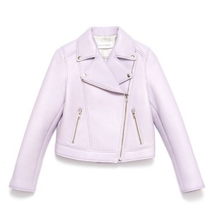 lavender moto jacket
