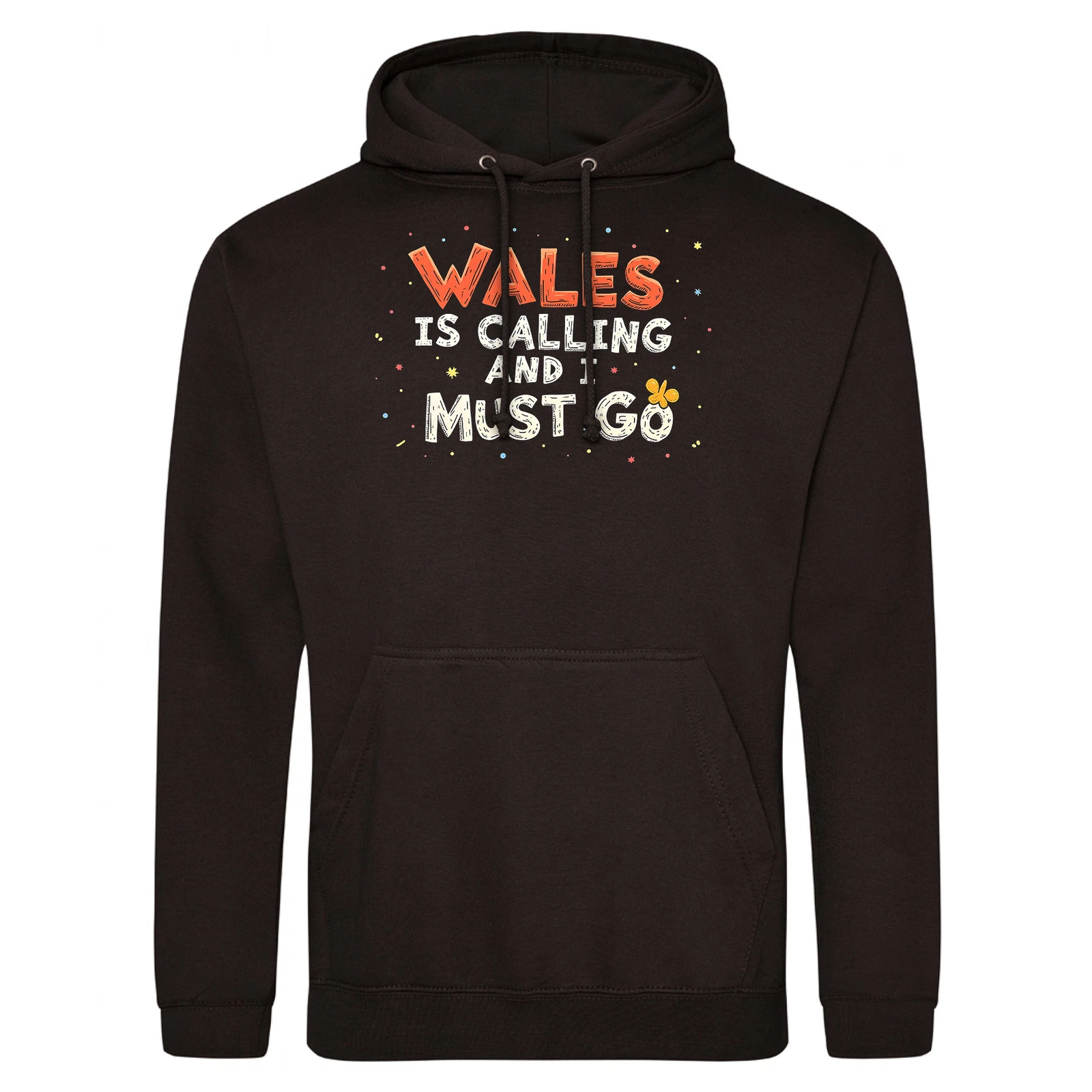 VETEMENTS Divertente Felpa con Cappuccio Gallese Vacanze Adulti con Galles Sta Chiamando Design Regalo per Uomo Wo...