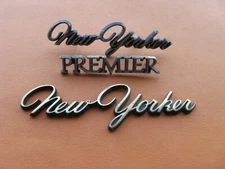 CHRYSLER NEW YORKER GOLD EMBLEM LOGO BADGE SIGN SYMBOL OEM GENUINE USED A39677