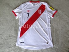 Official Authentic Peru Paolo Hurtado Soccer Jersey 2017 Russia 2018 Shirt Kit