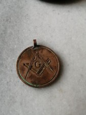 Antique Bronze, Masonic  ,Medal