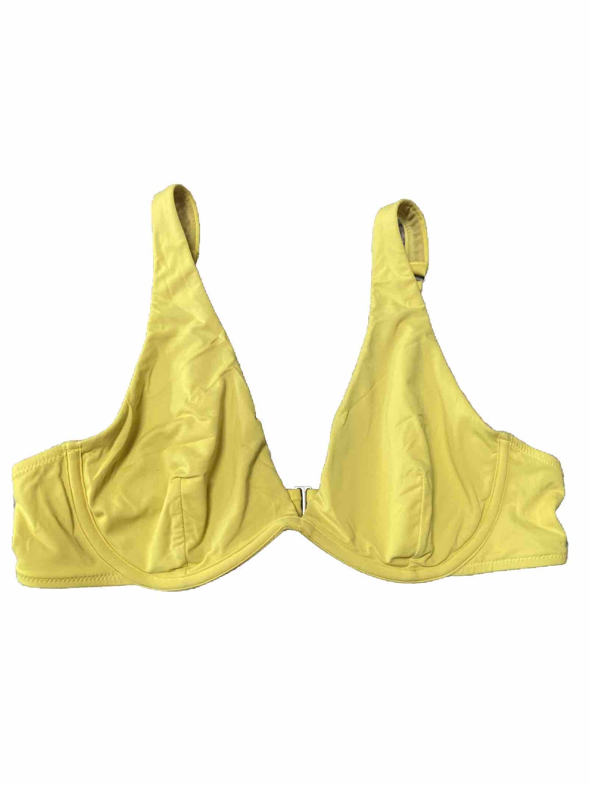 Athleta Swim Zuma Plunge Bikini Top Underwire Yellow … Gem