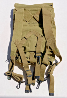 ORIGINAL WWII US ARMY Military M1928 COMBAT FIELD HAVERSACK
