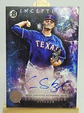 Connor Sadzeck 2016 Bowman Inception Prospect Autograph PA-CSA Auto Rangers