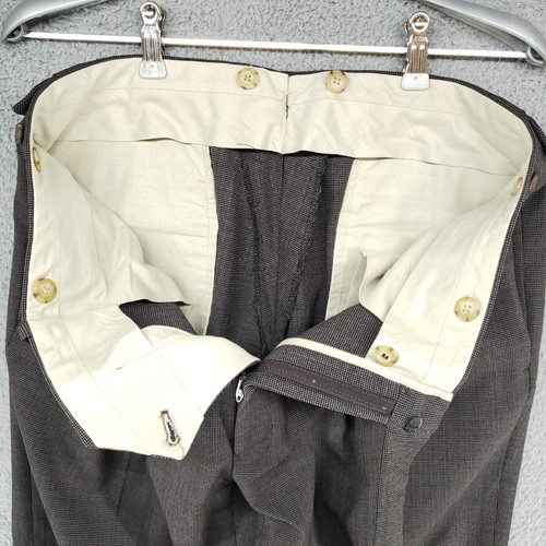 Paul Stuart Vintage 100% Wool Suit 2 Button Pleated Pants 40 Extra Long - Picture 24 of 24