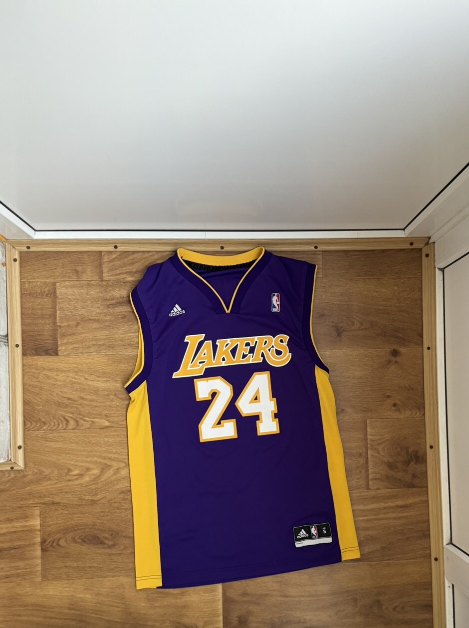 #24 Kobe Bryant Los Angeles Lakers Adidas Jersey  Purple & gold SZ S  Mens