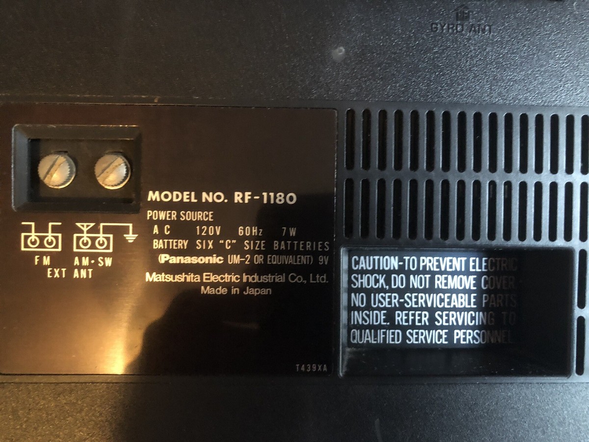 Panasonic RF 1180 Radio Good Condition | eBay