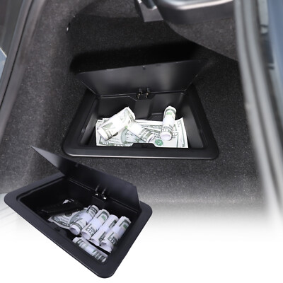 ABS Black Rear Trunk Left Side storage box For BMW 5 Series G60 2024-2025 US