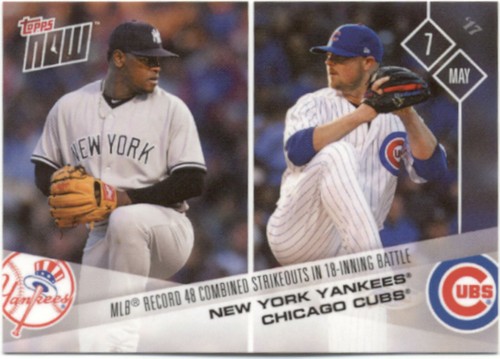 2017 Topps Now 122 NEW YORK YANKEES® / CHICAGO CUBS®