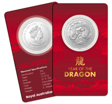 2024 Royal Australian Mint Tetra-decagon 50c Coin - Year Of The Dragon