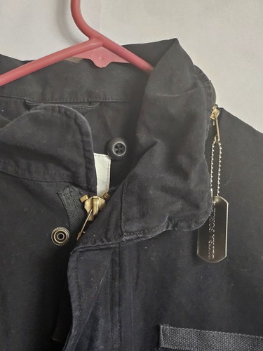 Giacca militare vintage Queensryche LIMITED zip/bottone & dog tags ottime condizioni - Foto 5 di 14