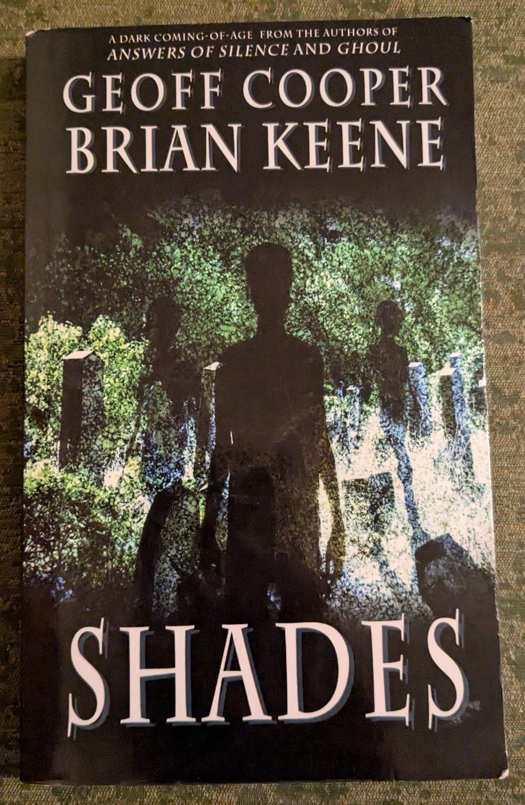 Shades by Brian Keene & Geof Cooper paperback book 2020