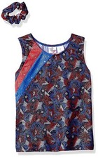 JACQUES MORET ACTIVE GIRL FUN STARS GYMNASTICS TANK SIZE X-SMALL XS 4/5 NEW NWT