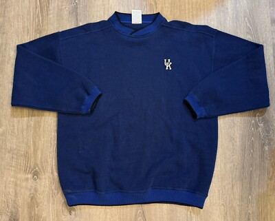 Cadre Athletic Vtg Heavy Knit 90s UK Wildcats Blue Sweater Men s XL Lined