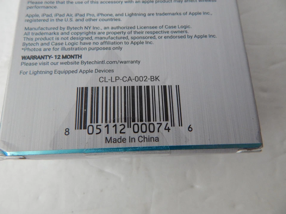 Case Logic Universal MFi Certified Lighting Charge & Sync Cable 10 Feet Black - Image 4 of 4