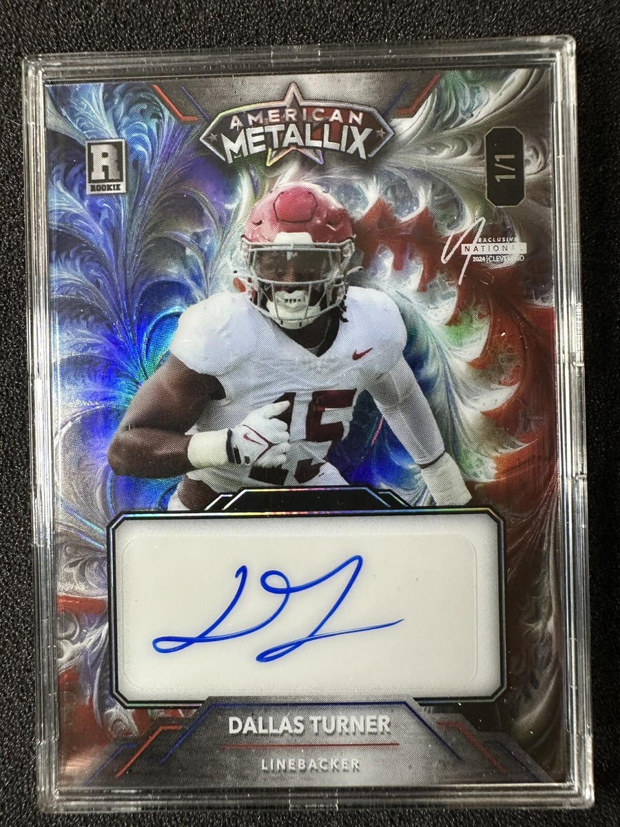 DALLAS TURNER RC 1/1 2024 Wild Card American Metallix Rookie