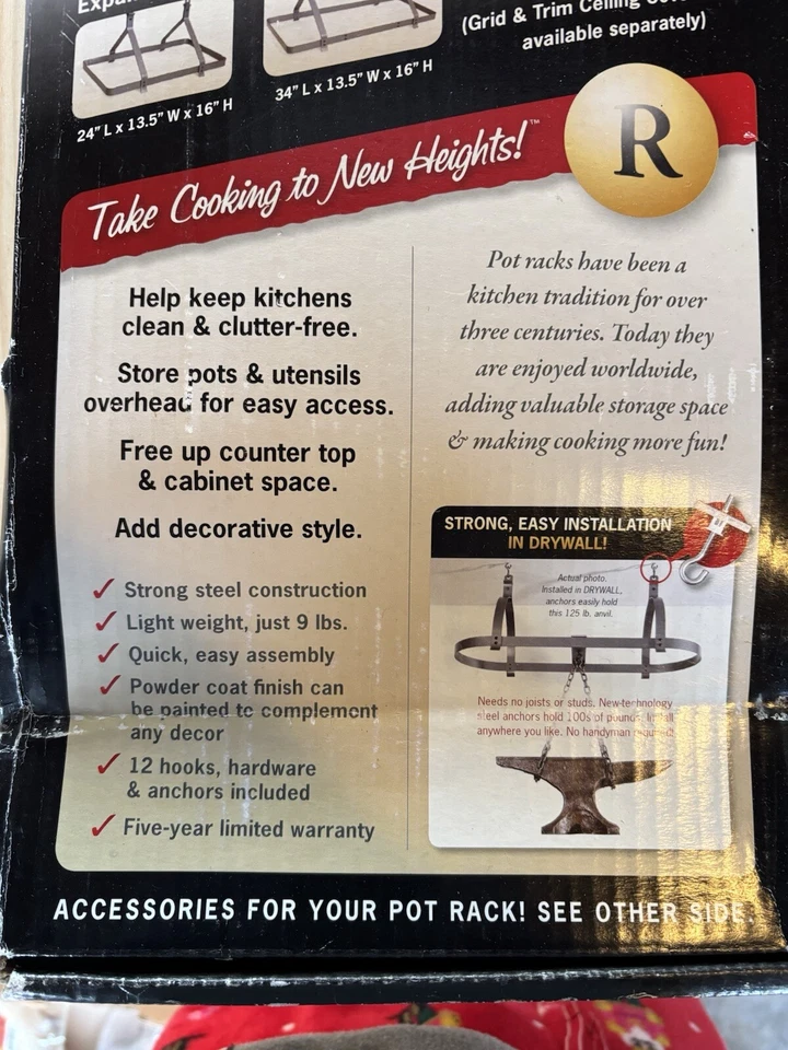 Rack It Up By Enclume rack retangular expansível 24 polegadas ou até 34 polegadas - Imagem 2 de 4