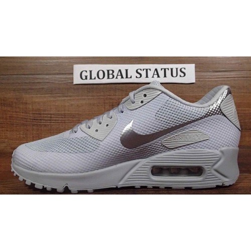 MUJER NIKE AIR MAX 90 HYPERFUSE ID GRIS PLATA TALLA 7.5 (653606 993) - Imagen 2 de 6