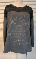 Soccx Damen Pullover Gr. 40 Dunkelgrau