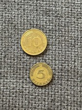5 Pfennig F 1950 Und 10 Pfennig G 1995