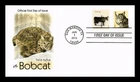 DR JIM STAMPS US COVER BOBCAT 1C FIRST DAY ISSUE COMBO ARTCRAFT