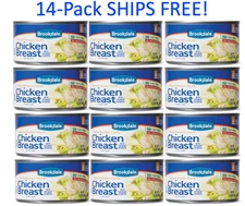 14 Brookdale White Premium Chunk Chicken Breast in Water 12.5 oz/354g BB 2028