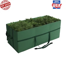 Heavy Duty Canvas Christmas Tree Storage Bag Zipper Closure Portable Handles New