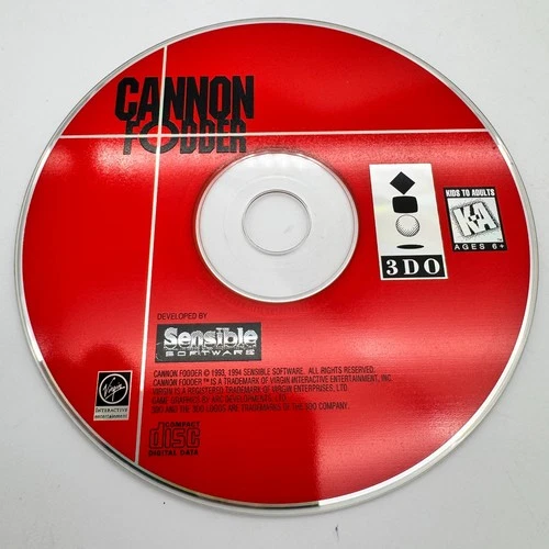 Cannon Fodder (Panasonic 3DO) Tested And Working - Disc Only Gauranteed ✅