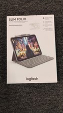Logitech Slim Folio Keyboard Case for Apple iPad 10th Gen Oxford Gray, OBN - D2