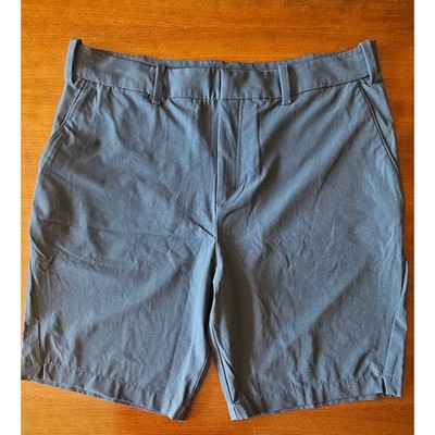 Coolibar Trek Hybrid Shorts UPF 50+ Gray Outdoor Hiking, Fishing, Golf, Size 40