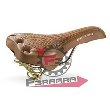 061.XC035 Saddle British Honey With Rivets With Springs