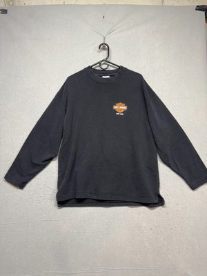 Vintage Harley Davidson Motorcycle Screen Stars Sweatshirt Budapest Hungary XL