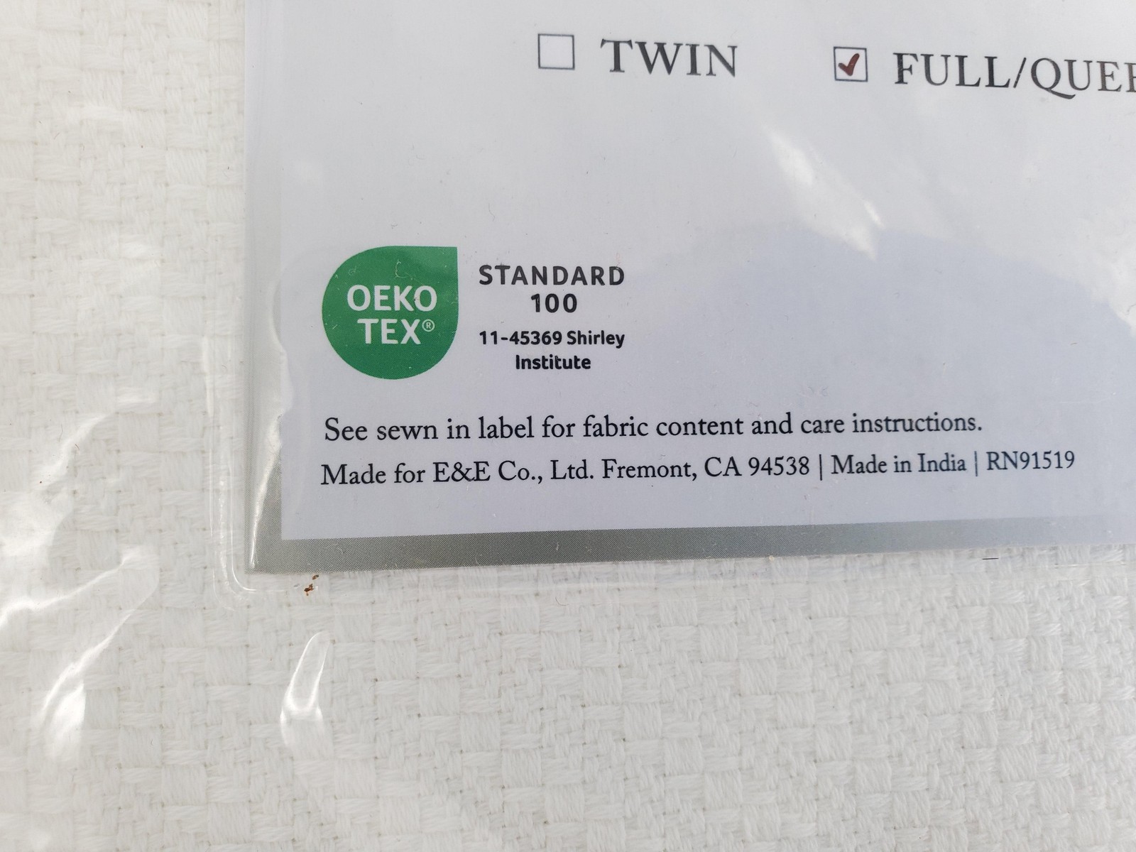 Madison Park Liquid Cotton Blanket Full/Queen Size White OEKO-TEX Standard 100