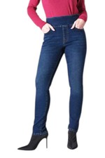 DG2 by Diane Gilman Women's Denim Comfort Waist Jegging Indigo